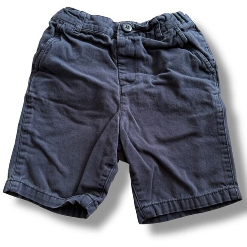 The Children's Place Boys Shorts Size 5T Navy Blue Solid Adjustable‎ Waist